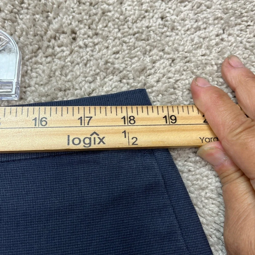 Banana Republic Chino Pants Mens 38x30 Navy Blue Slim Fit Flat Front Stretch EUC